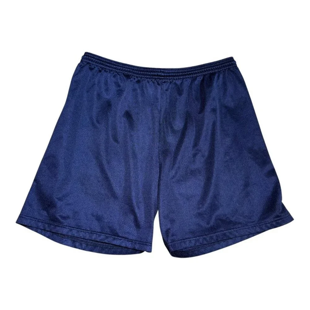 Vintage 90s‎ Adidas USA Made 100% Polyester Navy Mesh Shorts Men's XL